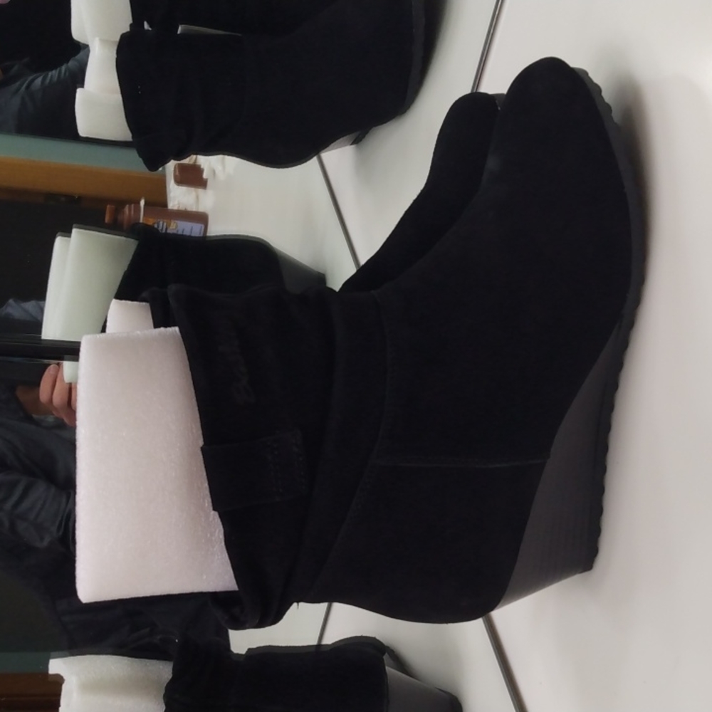BASTIEN HENRI PIERRE CANADA AGATHA SUEDE BOOTIES 8 B - Picture 4 of 13